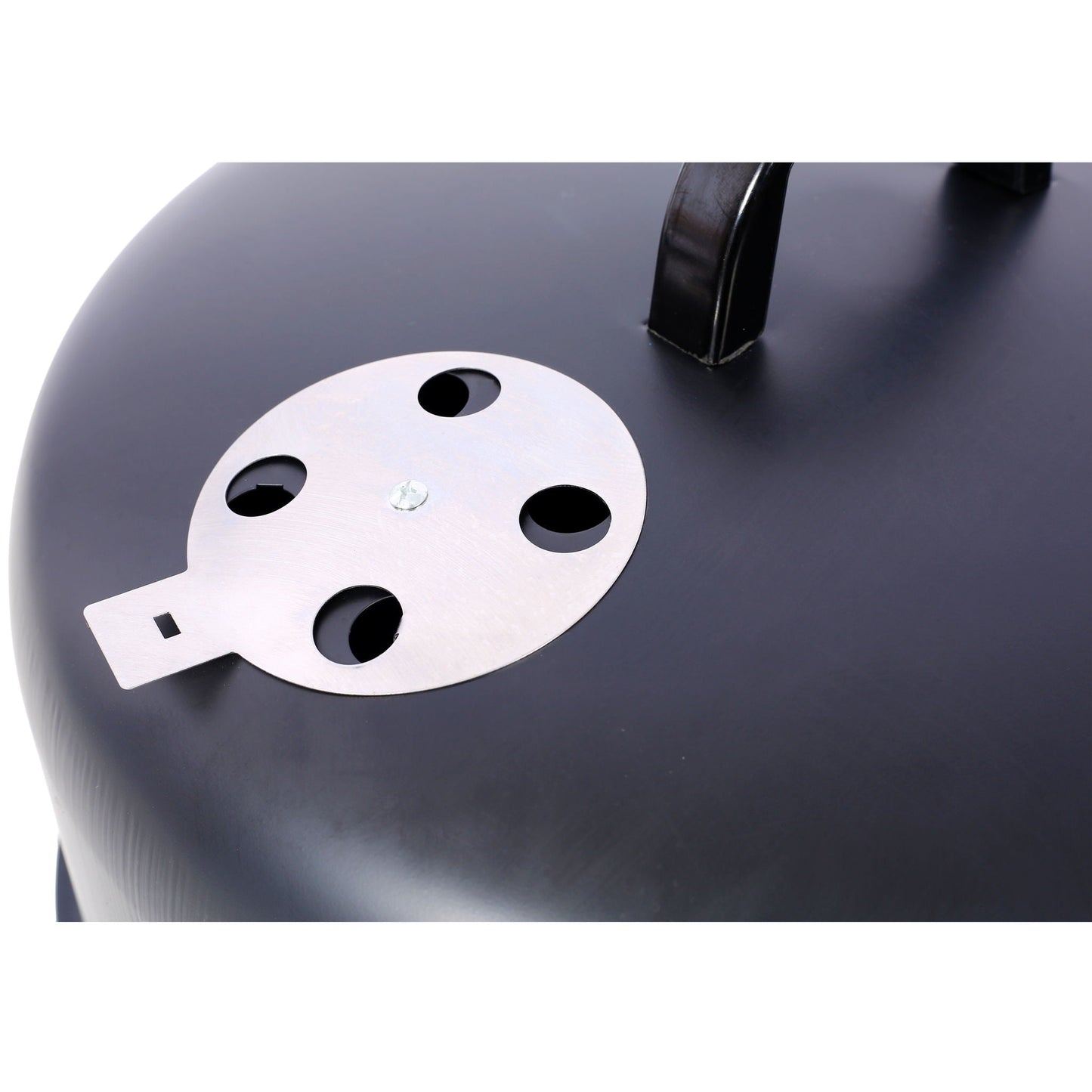 Heavy Duty Round Steel Charcoal Grill and Smoker
