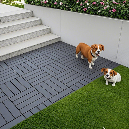 Plastic Interlocking Patio Deck Tiles For Outdoor
