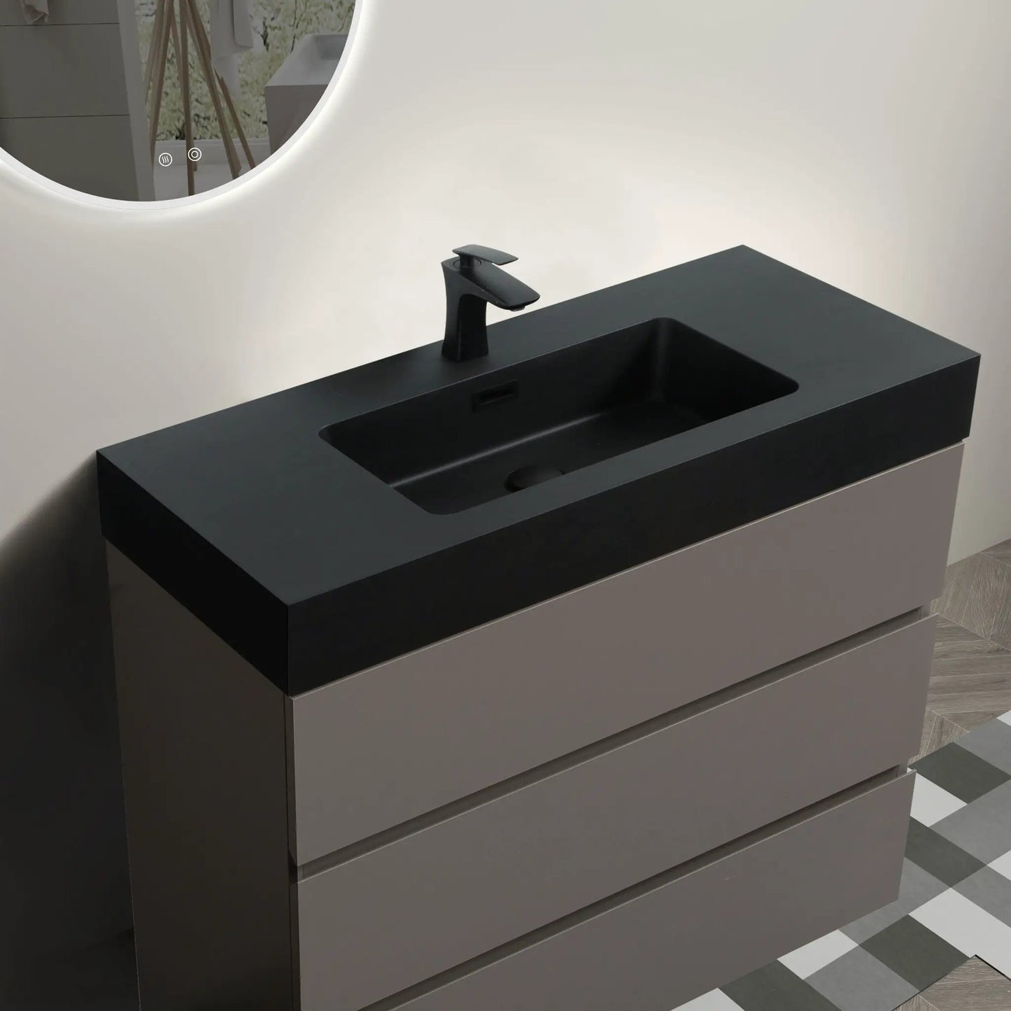 Alice Bathroom Vanity With Sink and Large Storage