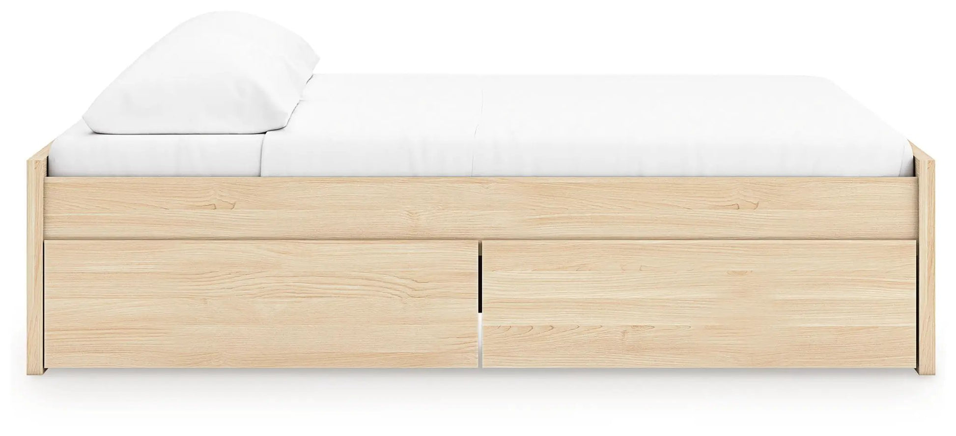 Onita platform bed with storage drawers in natural oak finish by Unique Piece Furniture on Tampa Home & Garden Store