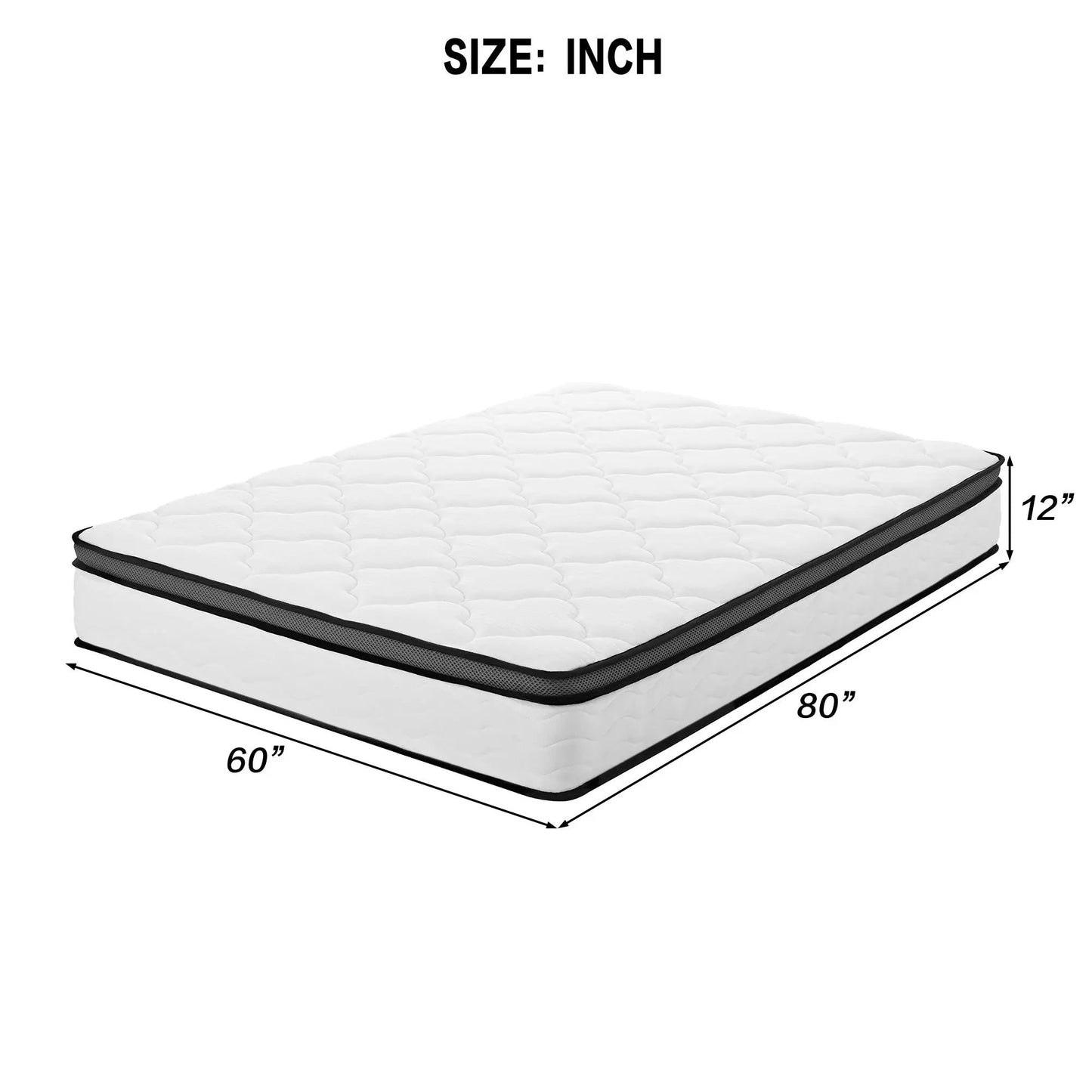 Hybrid Mattress with Pocket Coils and Memory Foam