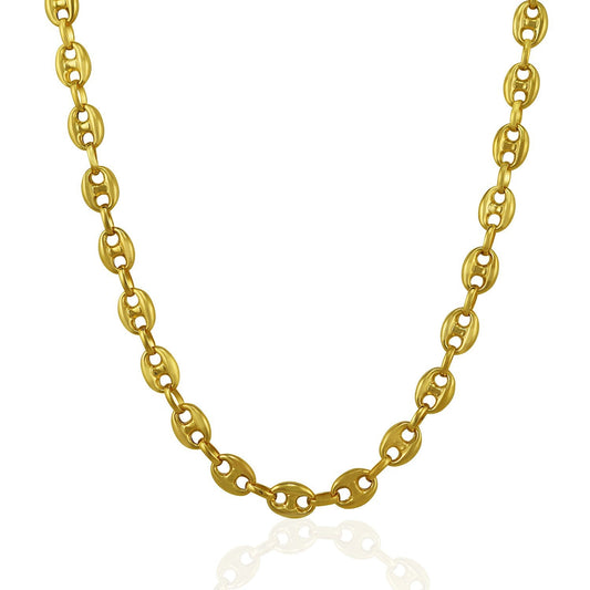 6.9mm yellow gold puffed mariner link necklace by Bids.com on Tampa Home & Garden Store