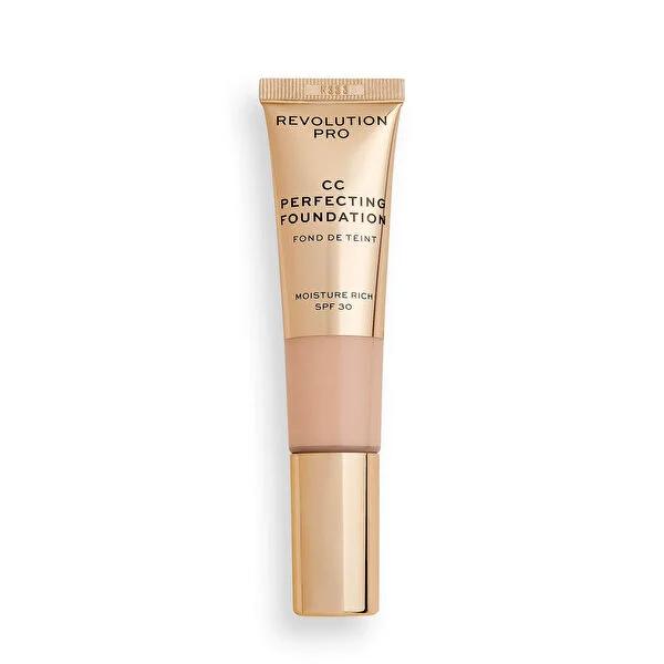Foundation Revolution Pro CC Perfecting Foundation tube with gold cap and beige-pink SPF 30 on Tampa Home & Garden Store