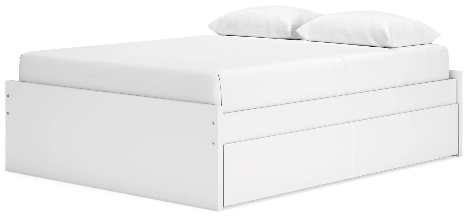Onita platform bed with built-in storage drawers in white finish by Unique Piece Furniture on Tampa Home & Garden Store