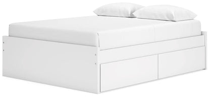 Onita platform bed with built-in storage drawers in white finish by Unique Piece Furniture on Tampa Home & Garden Store