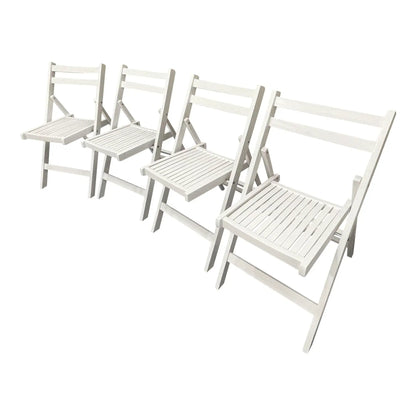 Solid Wood Foldable Event Chair Set of 4