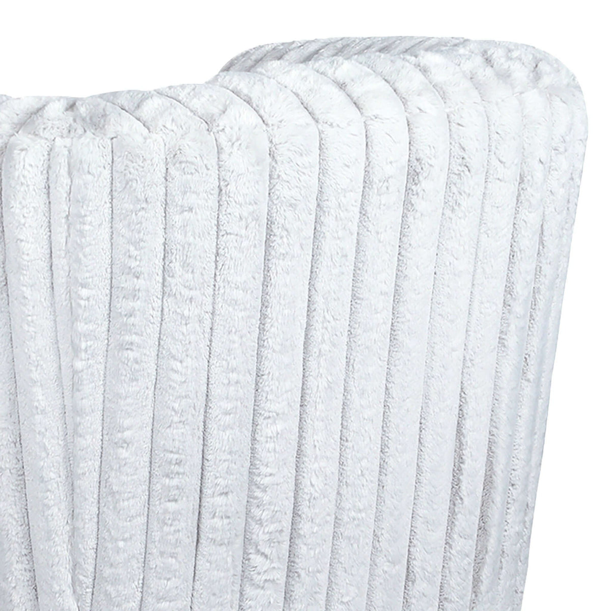 Swivel chair with channel-tufted white/gray upholstery by HouseOfZazla, modern armchair on Tampa Home & Garden Store