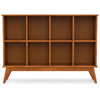 Draper Handcrafted Low Bookcase in Solid Wood