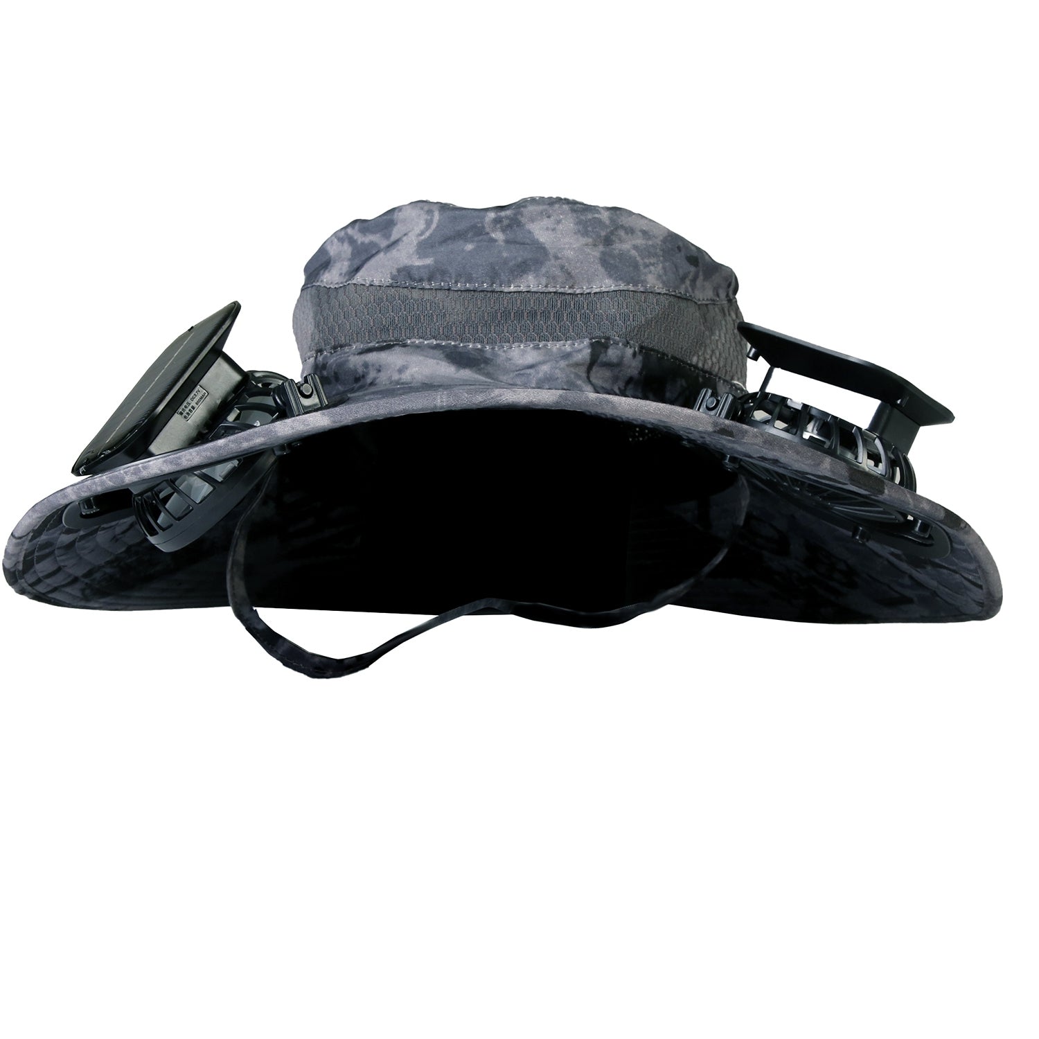GemGear outdoor wide brim sun hat with 2 rechargeable solar fans, 3 wind speeds, UPF50+, mesh on Tampa Home & Garden Store