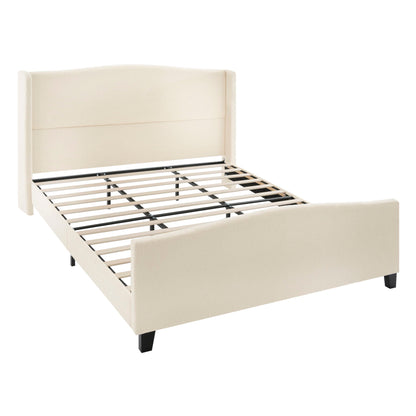 Sturdy Platform Bed Frame and a Padded Headboard