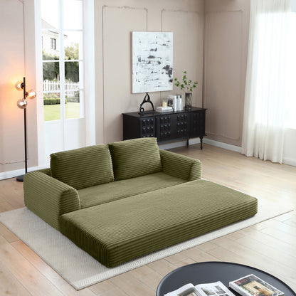 Modern Corduroy Folding Sofa Bed and Couch