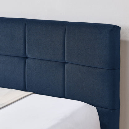 Mid Century Storage Upholstered Tufted Bed Frame