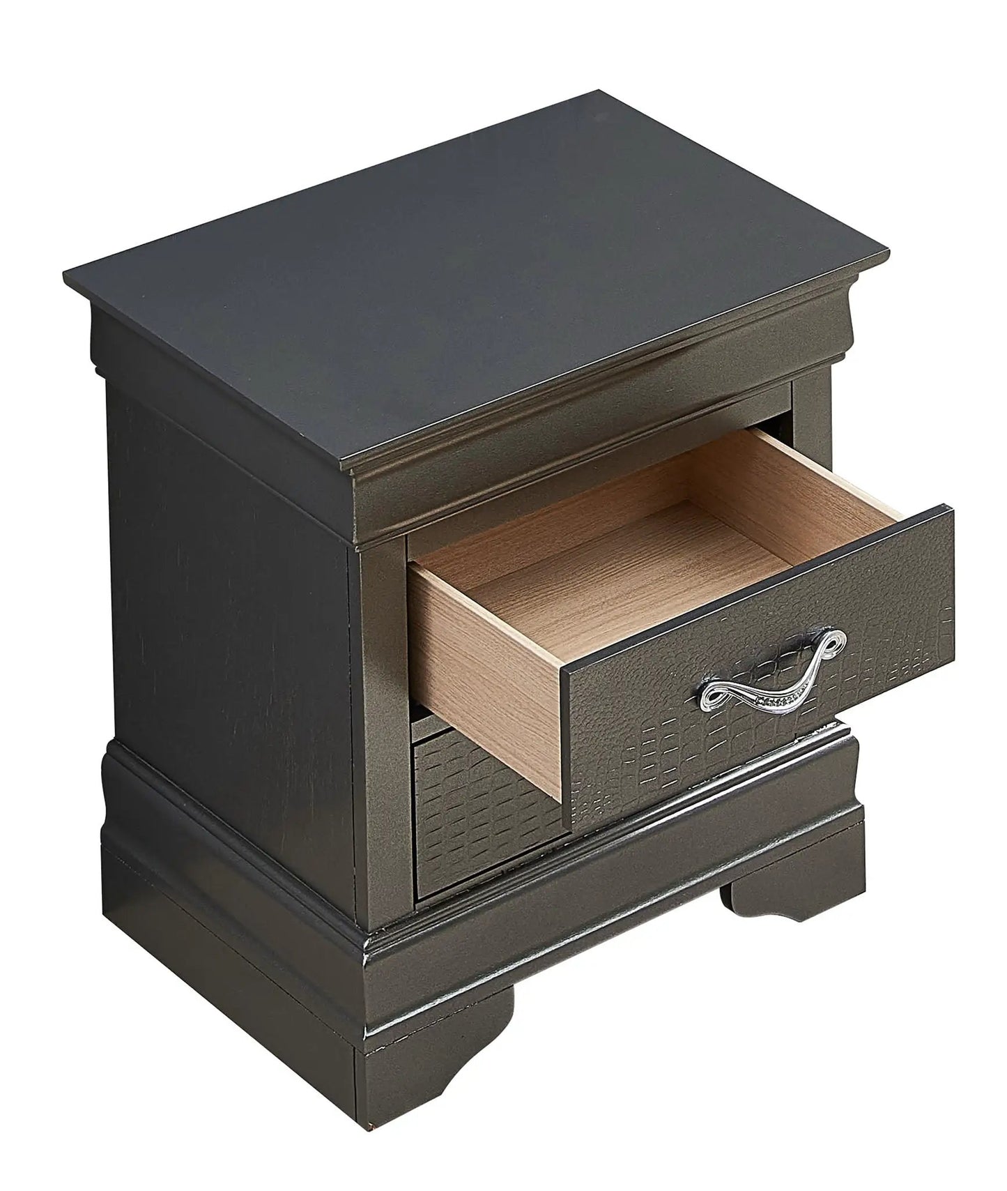 Decorative Nightstand with Modern Accents