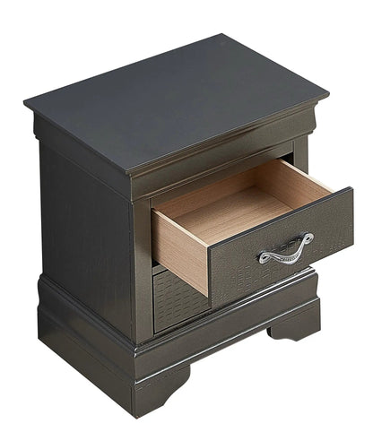 Decorative Nightstand with Modern Accents