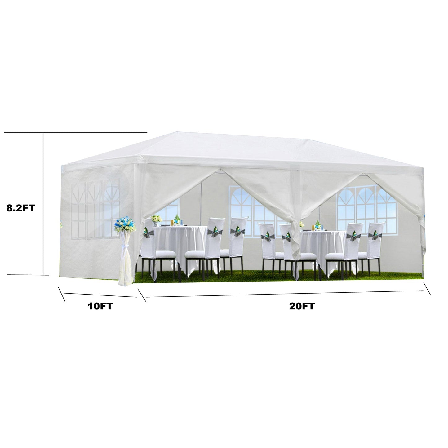 10x20 Outdoor Garden Gazebo and Wedding Canopy