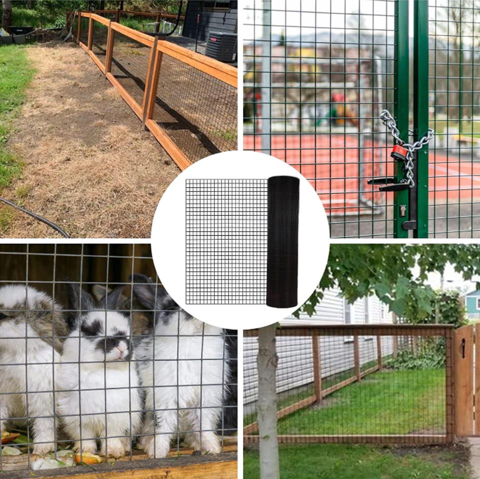 Black hardware cloth 5 ft × 100 ft, 19 gauge, 1/2 in mesh wire fencing for pets on Tampa Home & Garden Store
