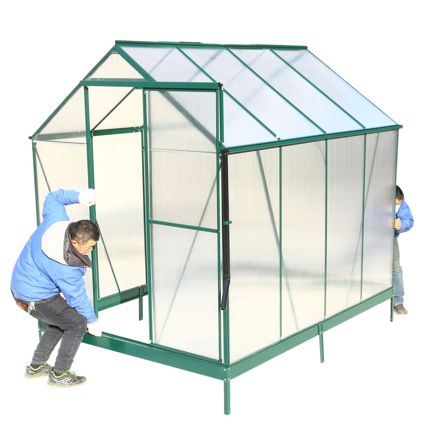 Heavy Duty Polycarbonate Greenhouse Kit and Door
