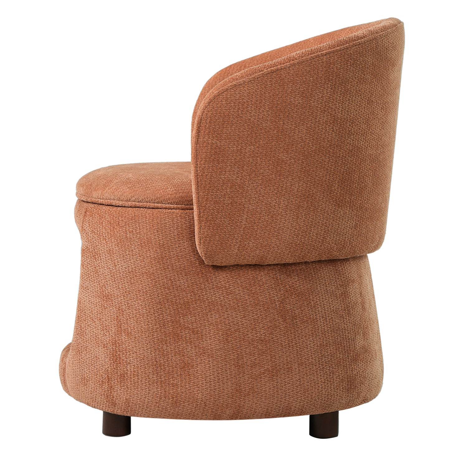 Orange upholstered chair by HouseOfZazla with hidden pet nook and storage seat on Tampa Home & Garden Store