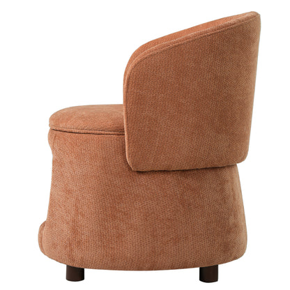 Orange upholstered chair by HouseOfZazla with hidden pet nook and storage seat on Tampa Home & Garden Store