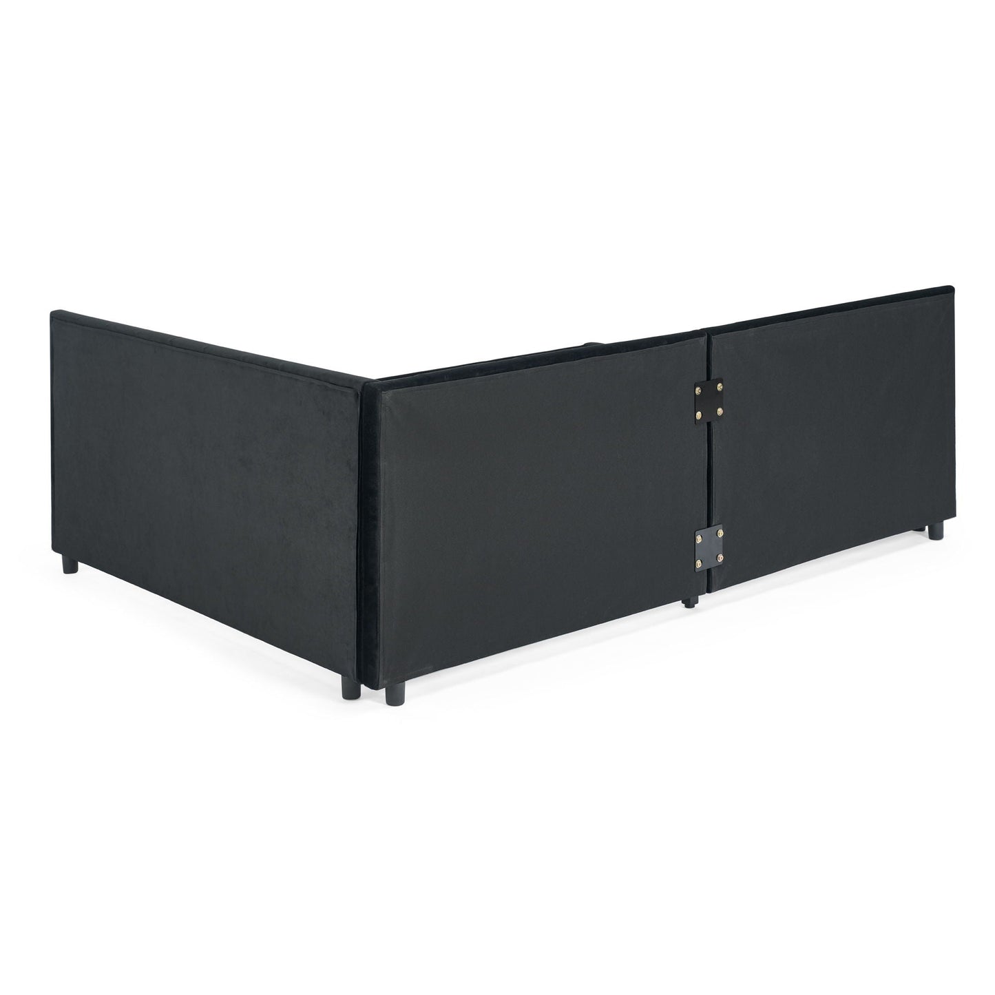 Upholstered Tufted Daybed Frame with Storage