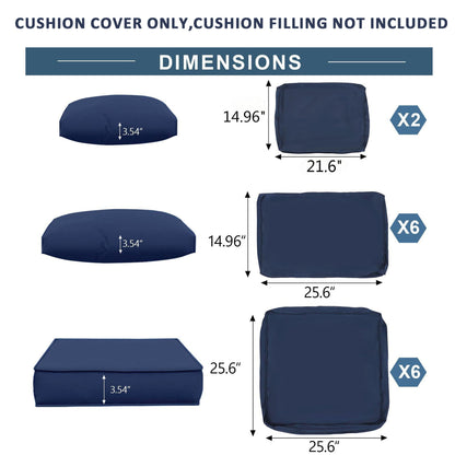 Outdoor Deep Seat Cushions for Sectionals