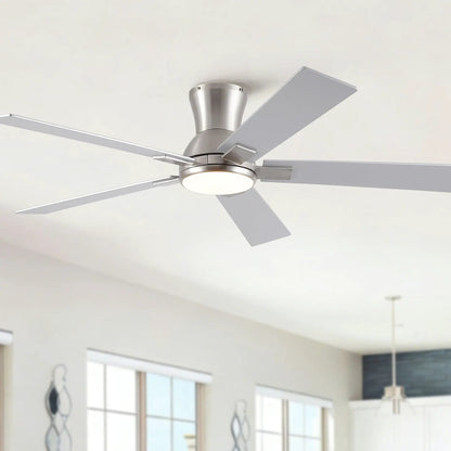 Low Profile Flush Mount Led Ceiling Fan Light