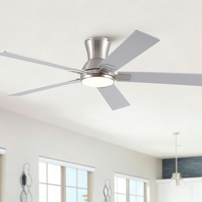 Ceiling fan HouseOfZazla reversible quiet-motor with ABS blades and LED light on Tampa Home & Garden Store