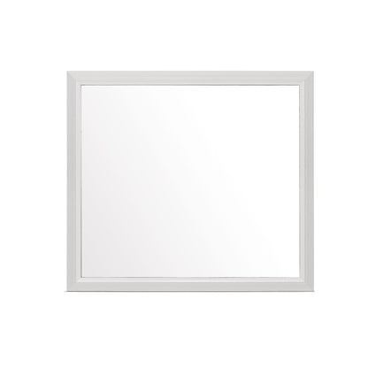 Mirage 5 Piece Bedroom Set mirror with silver textured frame by HouseOfZazla on Tampa Home & Garden Store