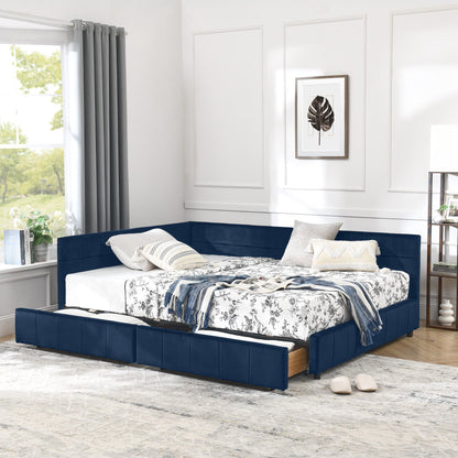 Mid-Century Upholstered Bed Frame and Backrest