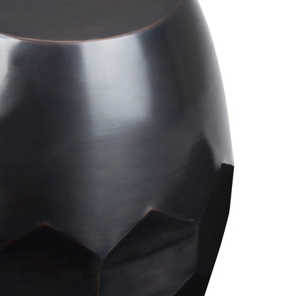 Flanigan Hand Crafted Metal Accent Table in dark brushed metal by Unique Piece Furniture on Tampa Home & Garden Store