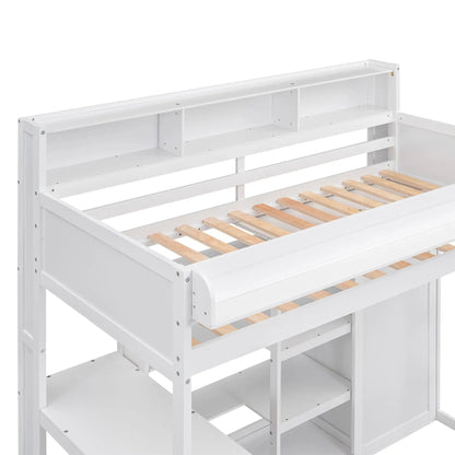 Loft Bed with Built in Desk and Wardrobe