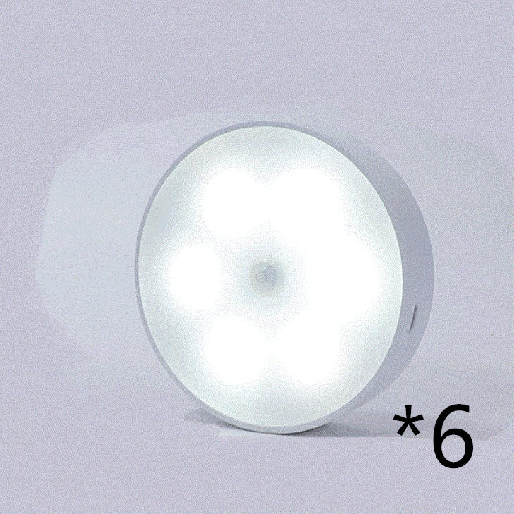 LED motion sensor puck light under-cabinet night light, rechargeable USB, six-pack UpTrend Deals on Tampa Home & Garden Store
