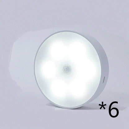 LED motion sensor puck light under-cabinet night light, rechargeable USB, six-pack UpTrend Deals on Tampa Home & Garden Store