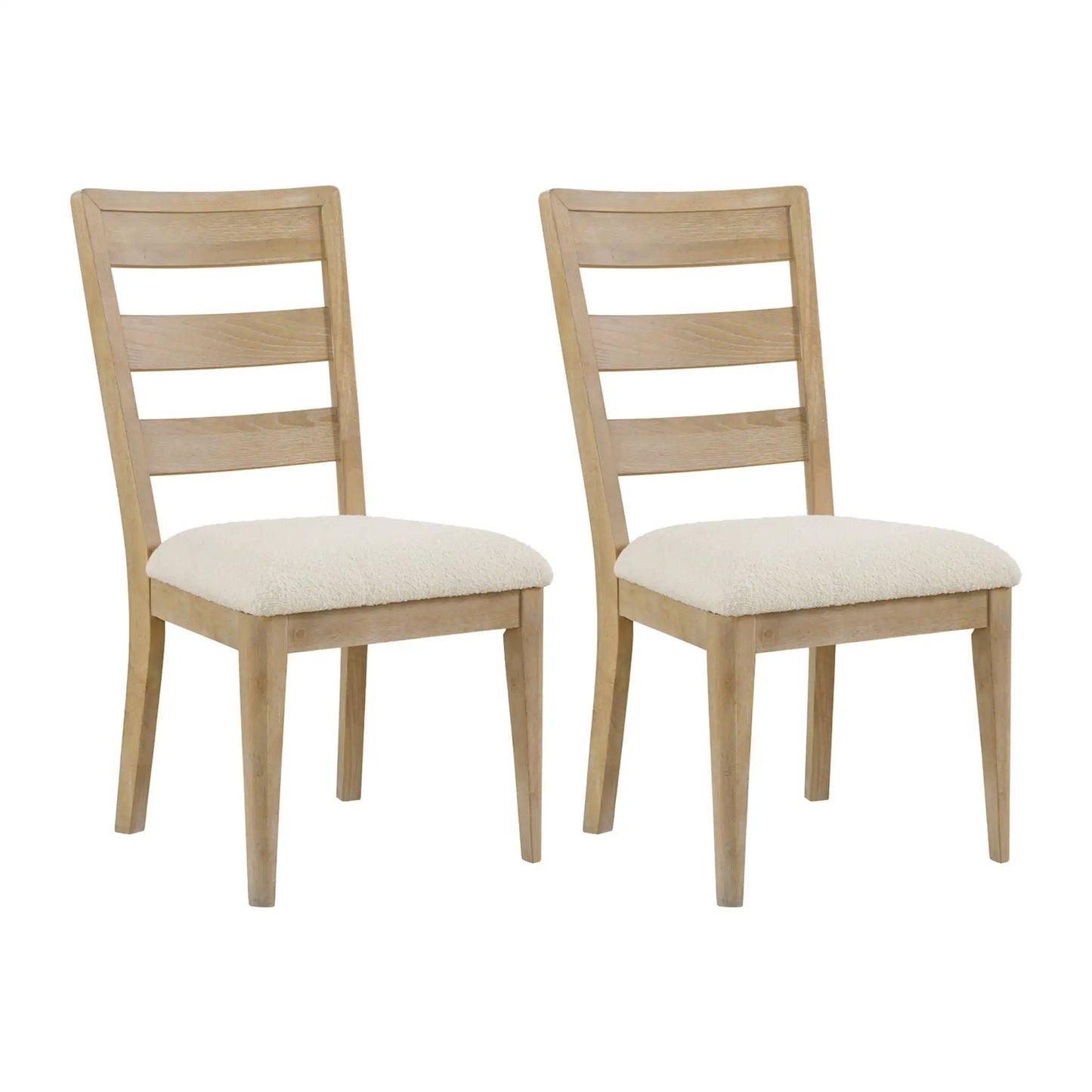 Upholstered Dining Chair Set of 2 in Brown