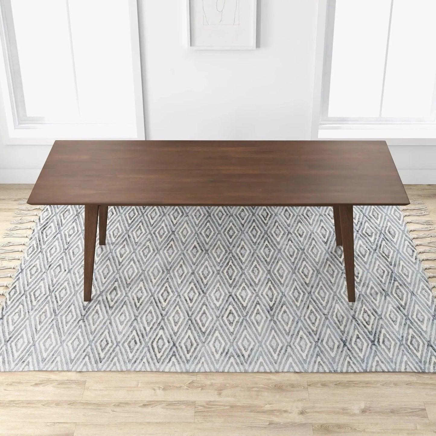 Mary Modern Rectangular Dining Table in dark walnut wood by Unique Piece Furniture on Tampa Home & Garden Store