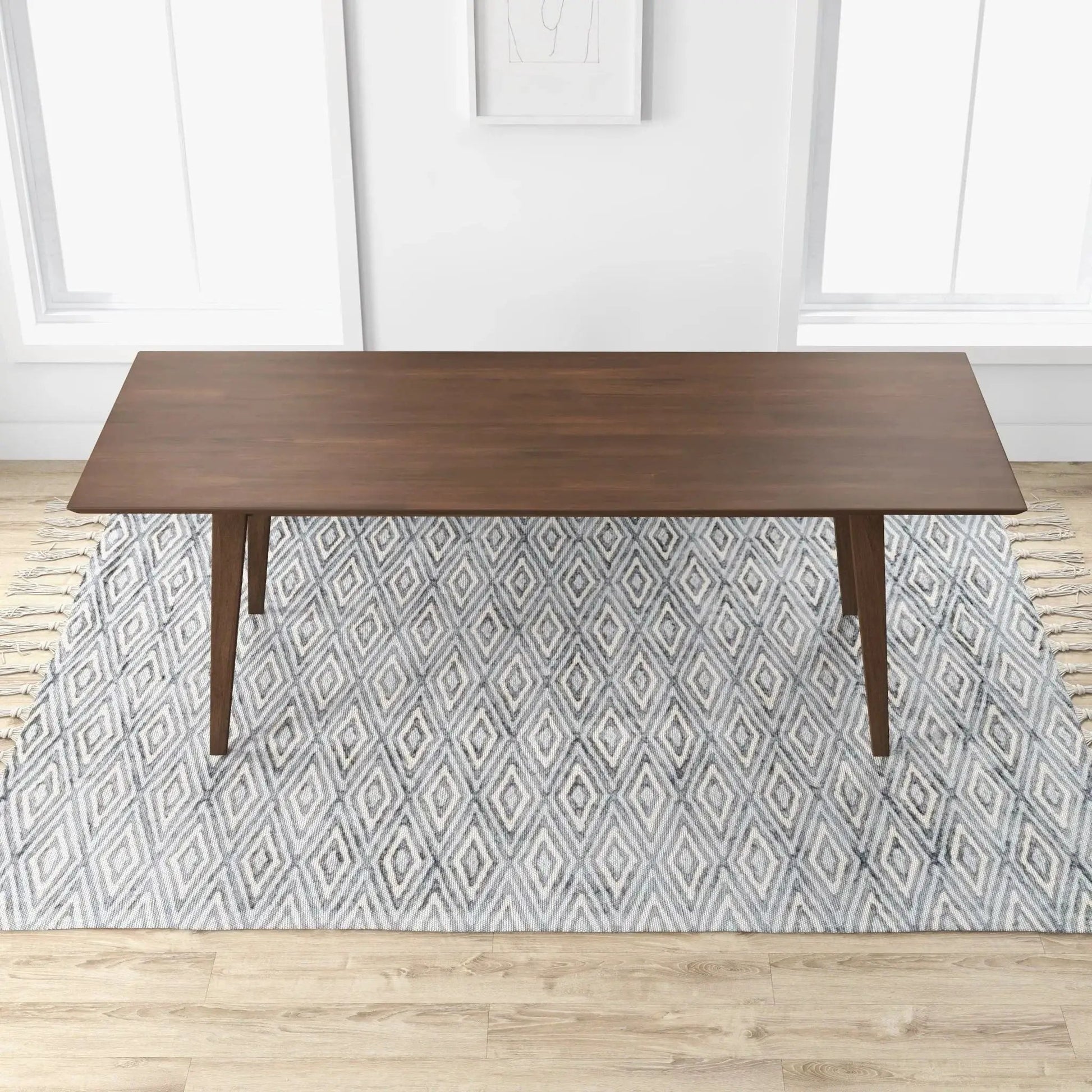 Mary Modern Rectangular Dining Table in dark walnut wood by Unique Piece Furniture on Tampa Home & Garden Store