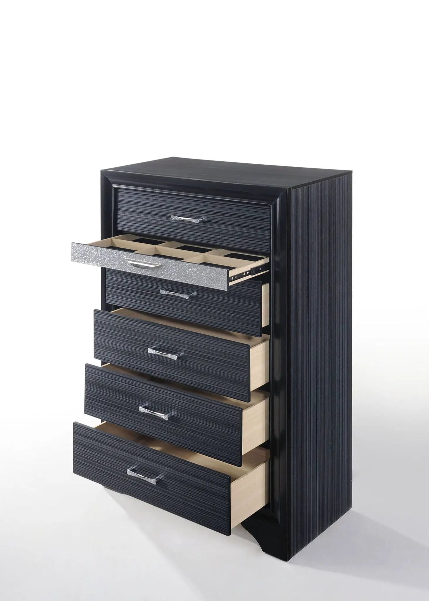 Naima Five Drawer Vertical Storage Chest Glide