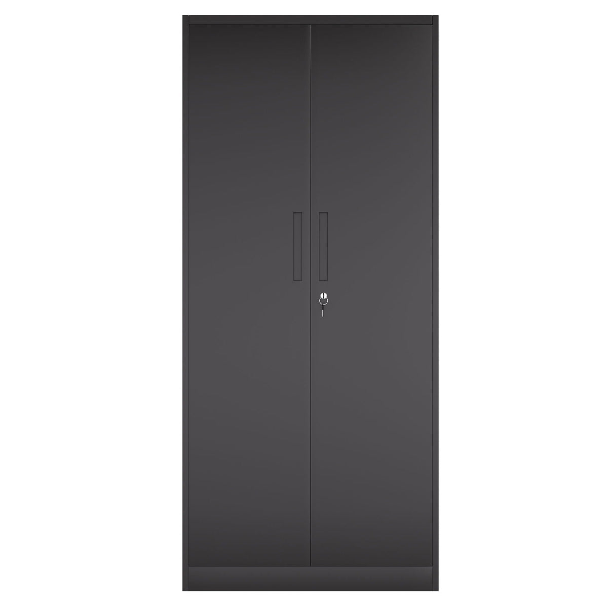 Steel garage storage cabinet with adjustable shelves and lock black finish by HouseOfZazla on Tampa Home & Garden Store