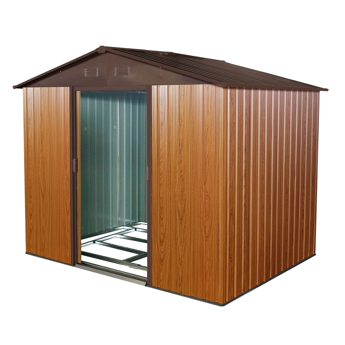 Outdoor Metal Storage Shed And Floor Base