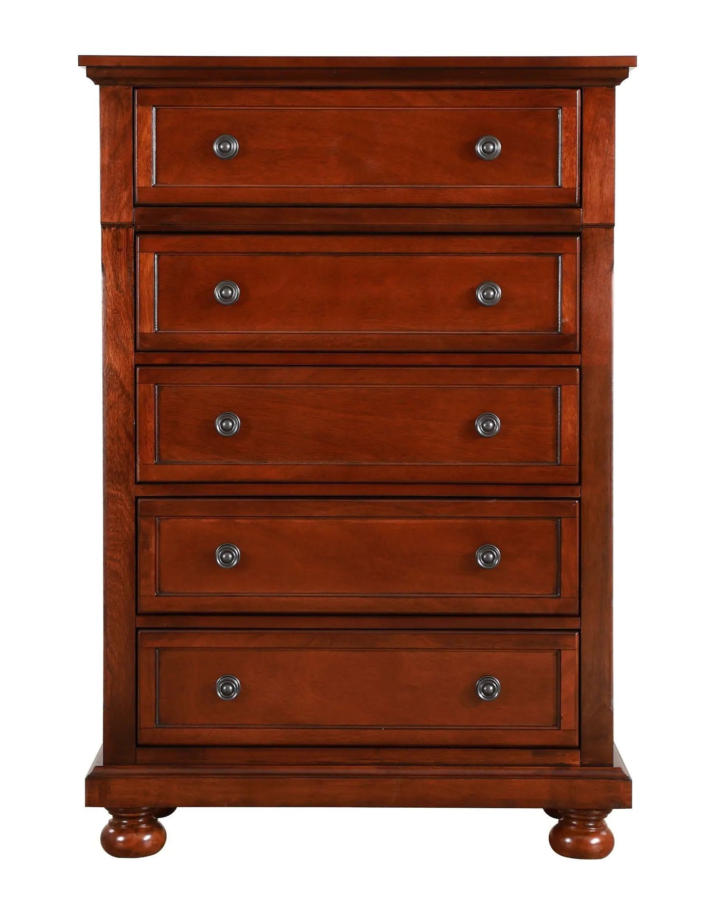 Meade Chest with Wood Feet and Dovetail Drawers