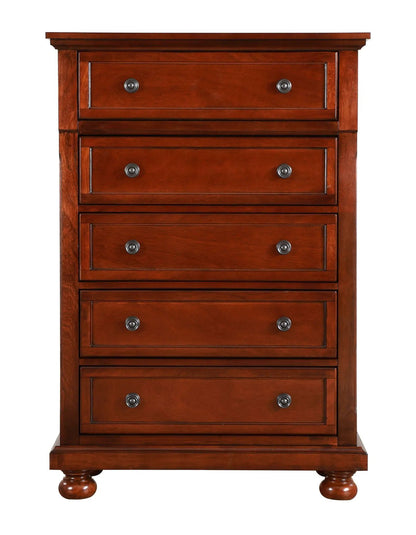 Meade Chest with Wood Feet and Dovetail Drawers