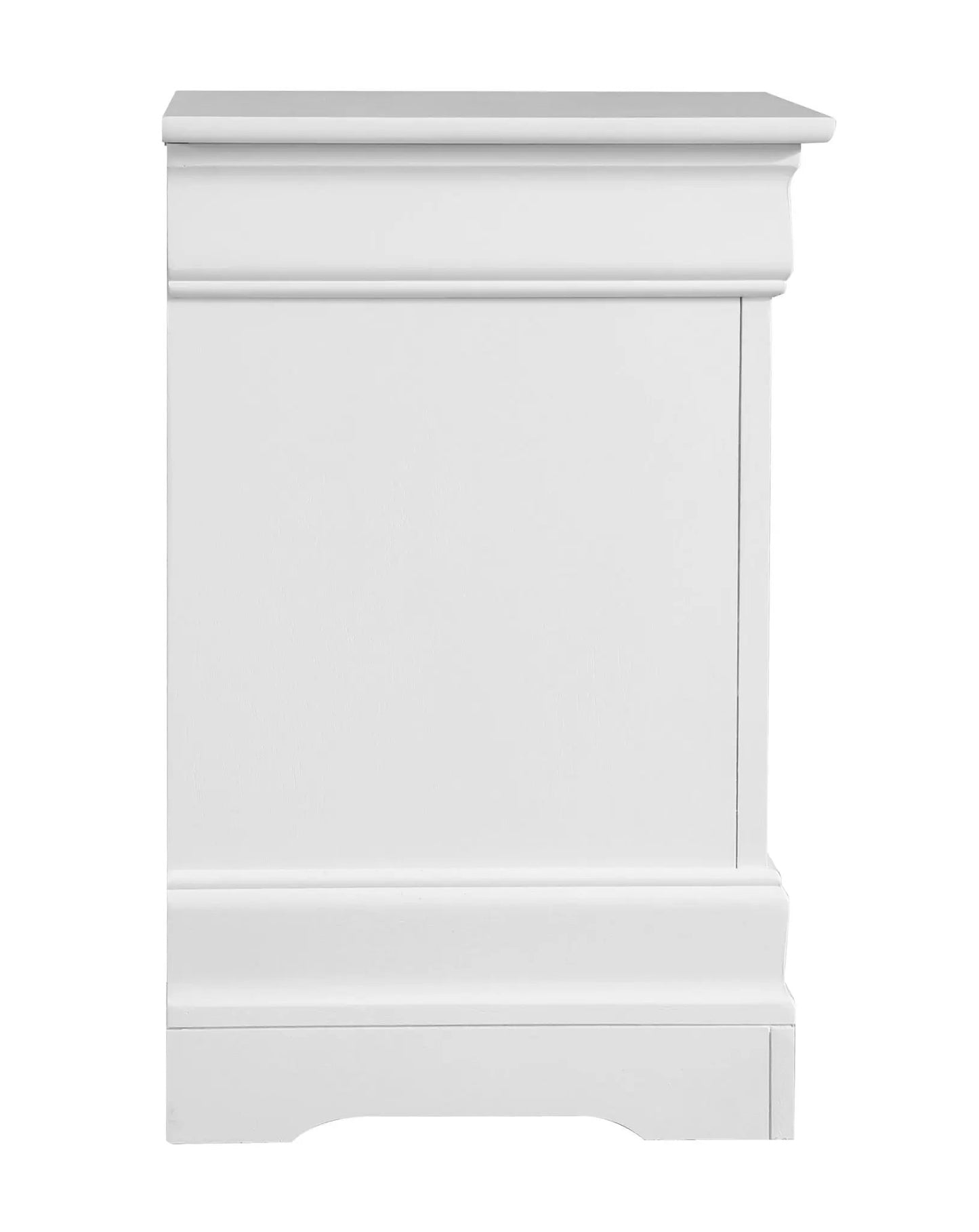 Traditional Nightstand Carved Bases and Curves