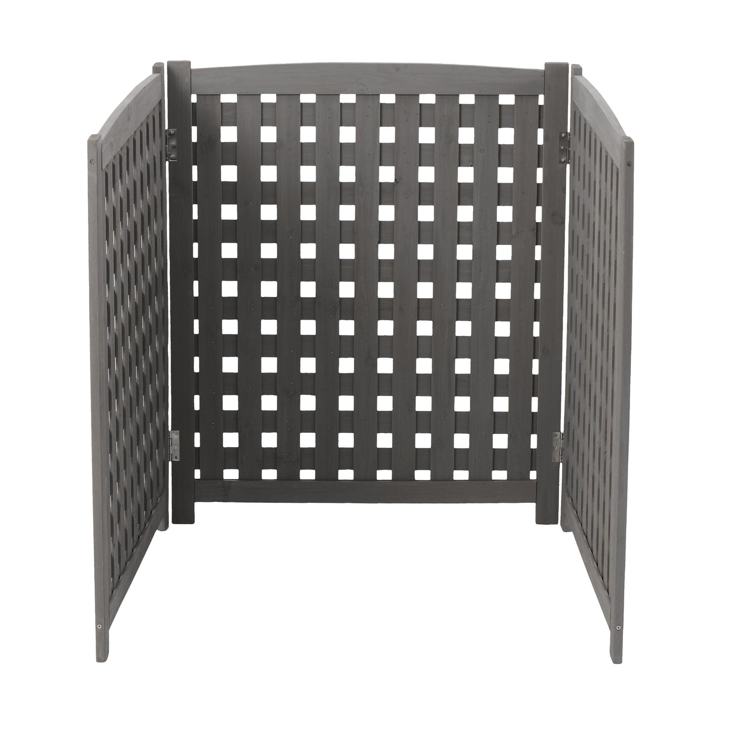 Three Wooden Fences and Outdoor AC Privacy