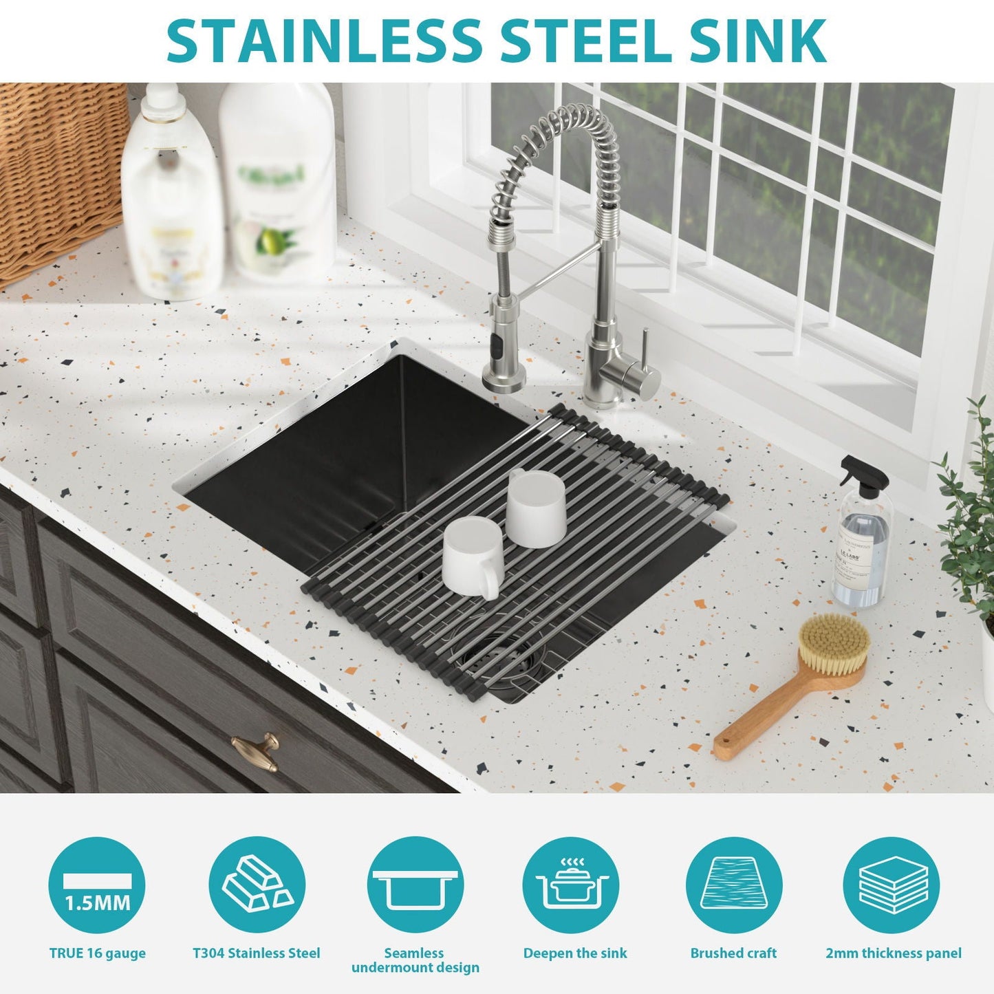 Undermount Kitchen Sink And Deep Single Bowl