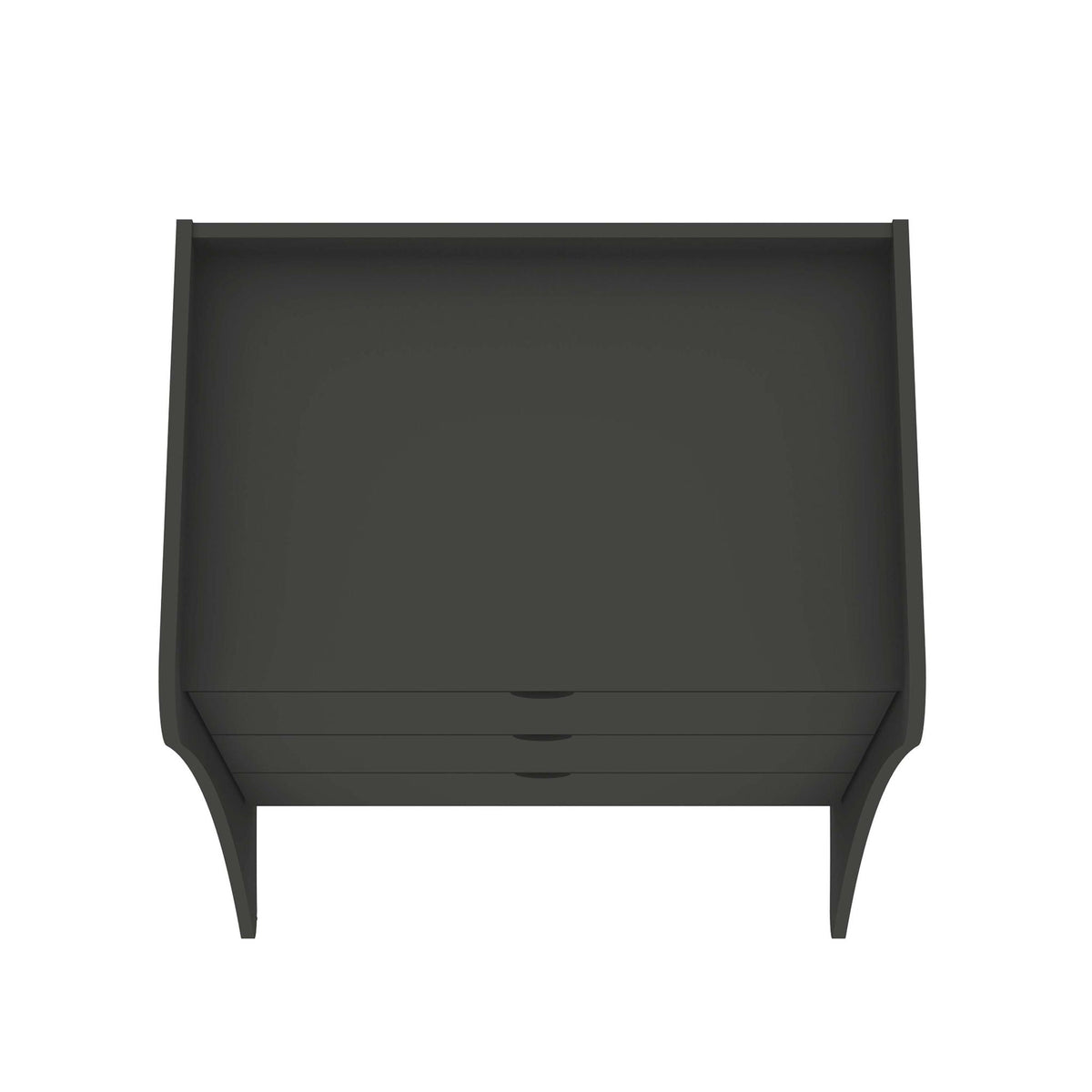 Nightstand with 3 Drawers and Quiet Glide dark gray finish by HouseOfZazla on Tampa Home & Garden Store