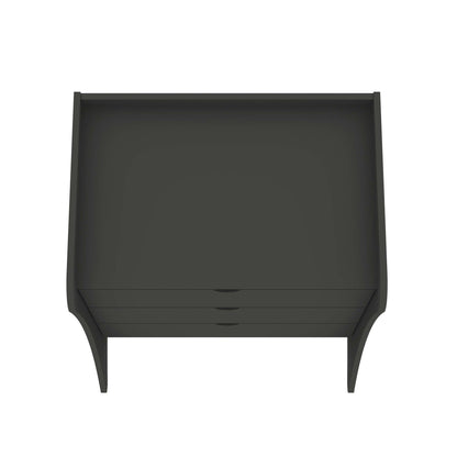 Nightstand with 3 Drawers and Quiet Glide dark gray finish by HouseOfZazla on Tampa Home & Garden Store