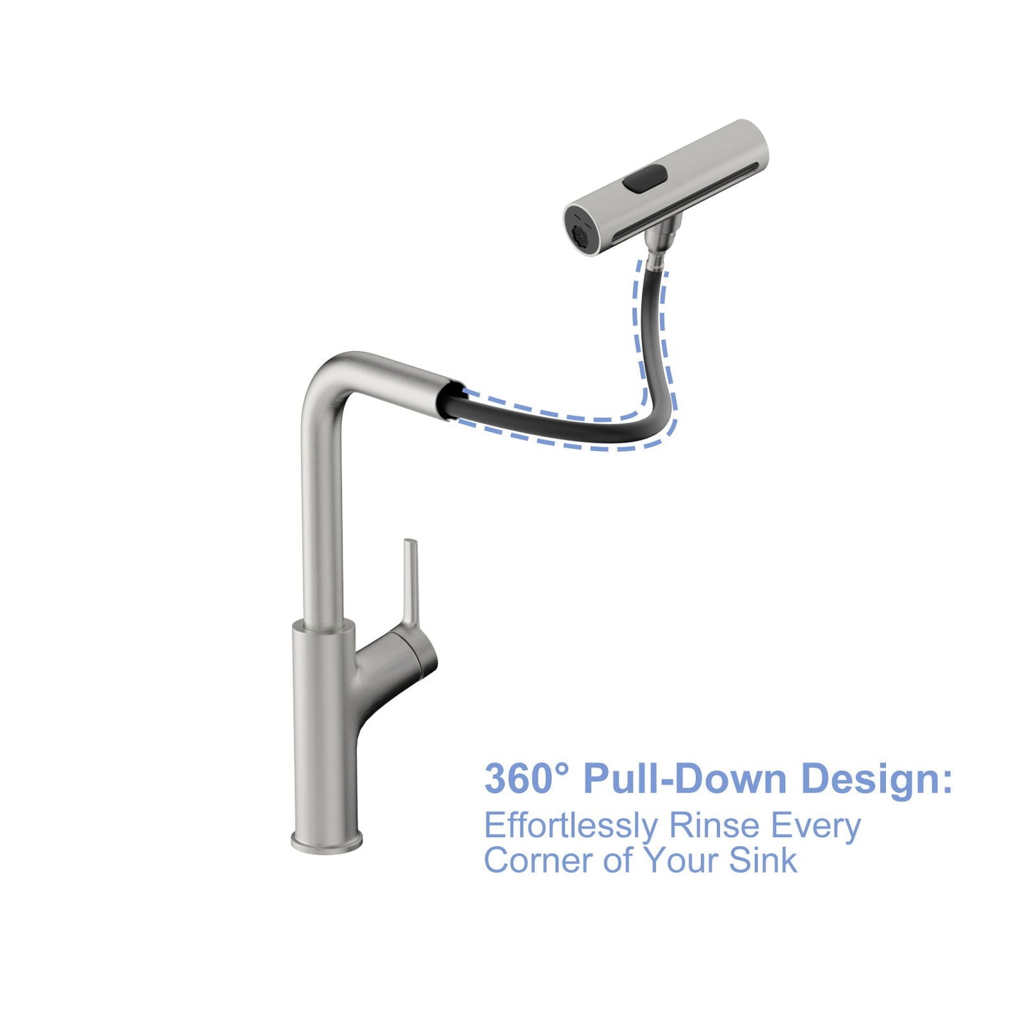 Stainless Steel Kitchen Sink with Faucet and Soap