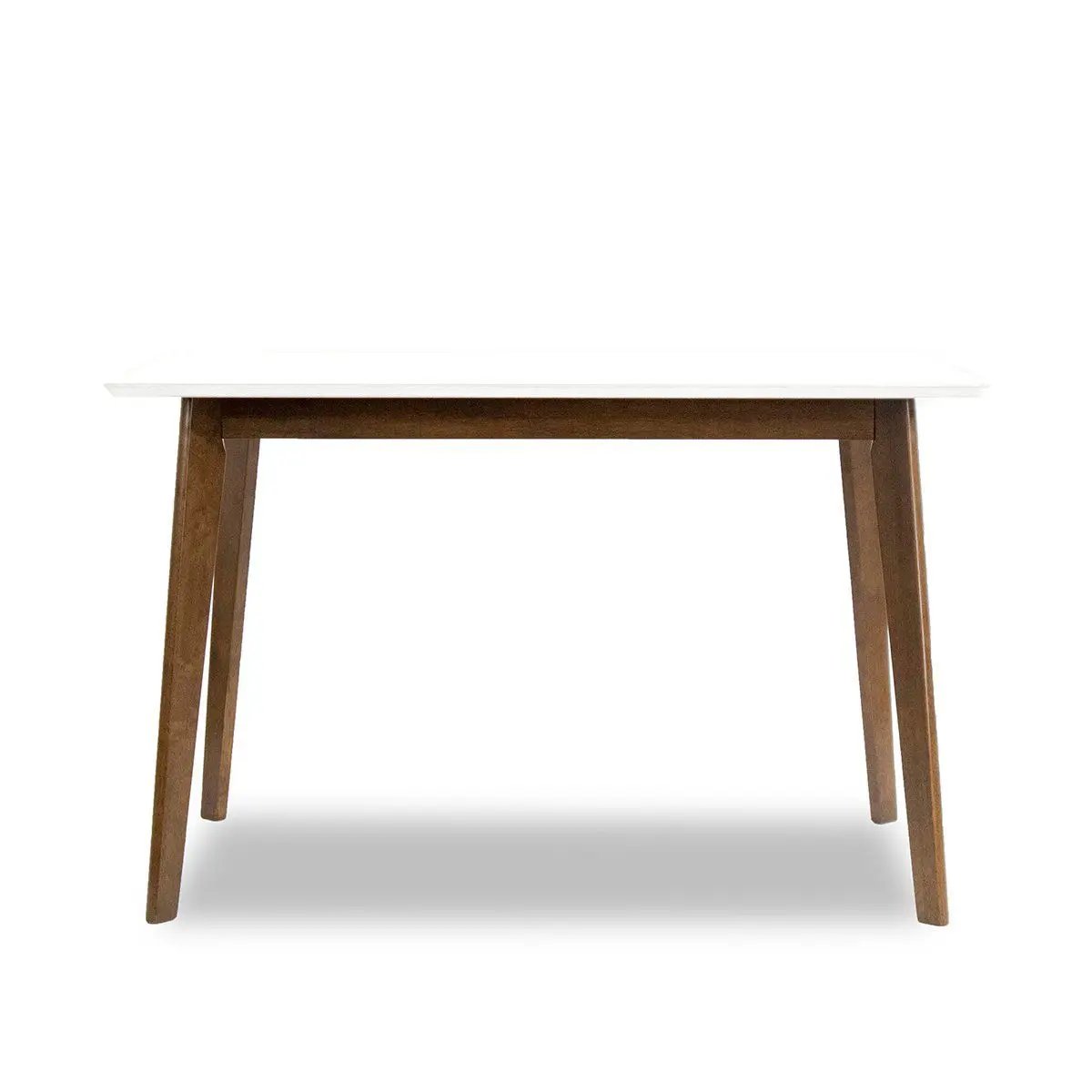 Carlos Dining Table in Solid Wood Brown Finish