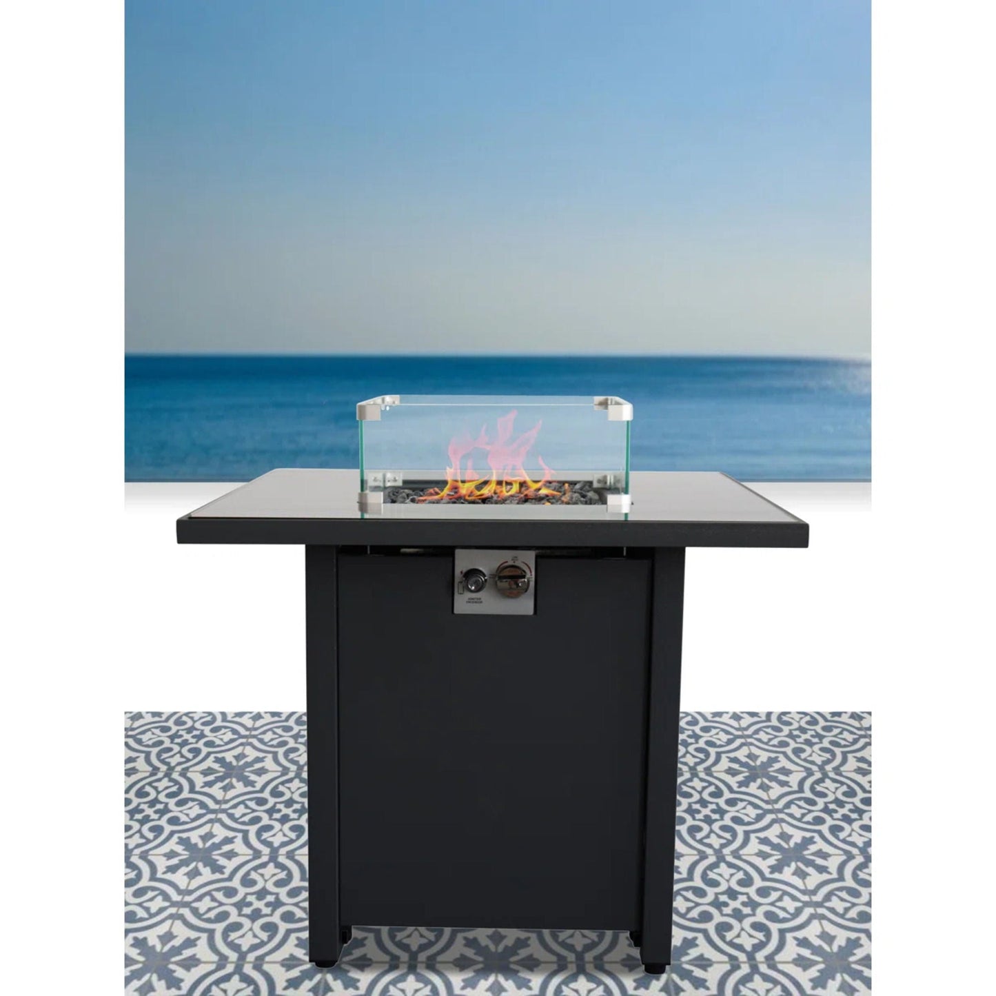 Powder Coated Stainless Steel Fire Pit With Lid