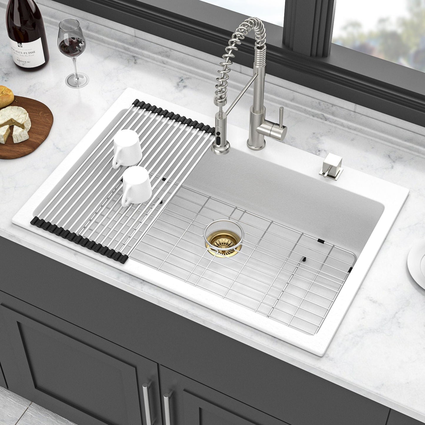 Quartz and Granite Composite Kitchen Sink